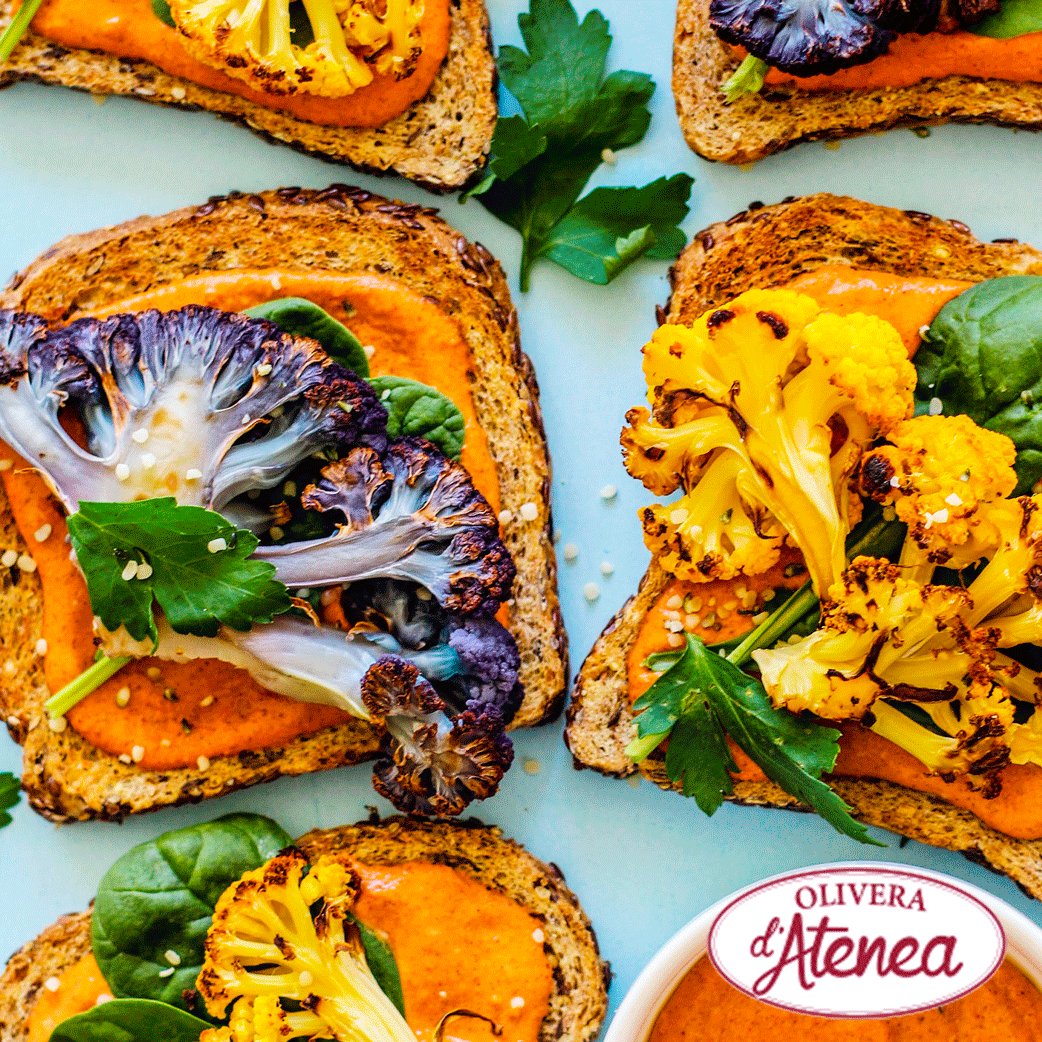 Receta Tostadas De Brocoli Con Salsa Xato Olivera D Atenea