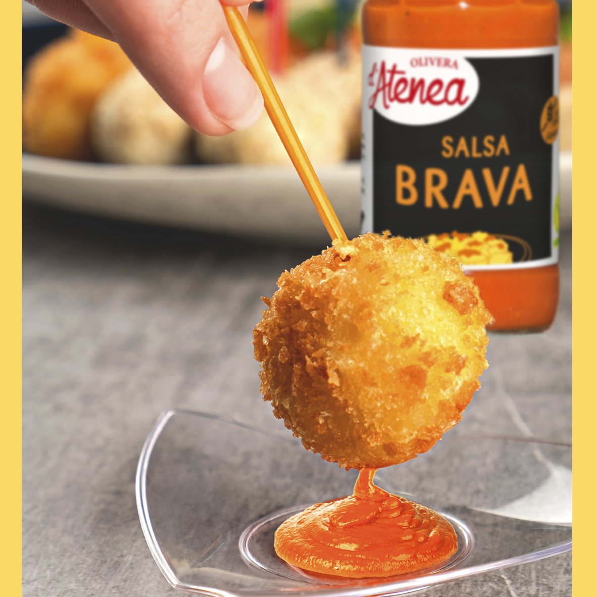 Home Olivera d'Atenea HOME Salsa Brava Croqueta 1